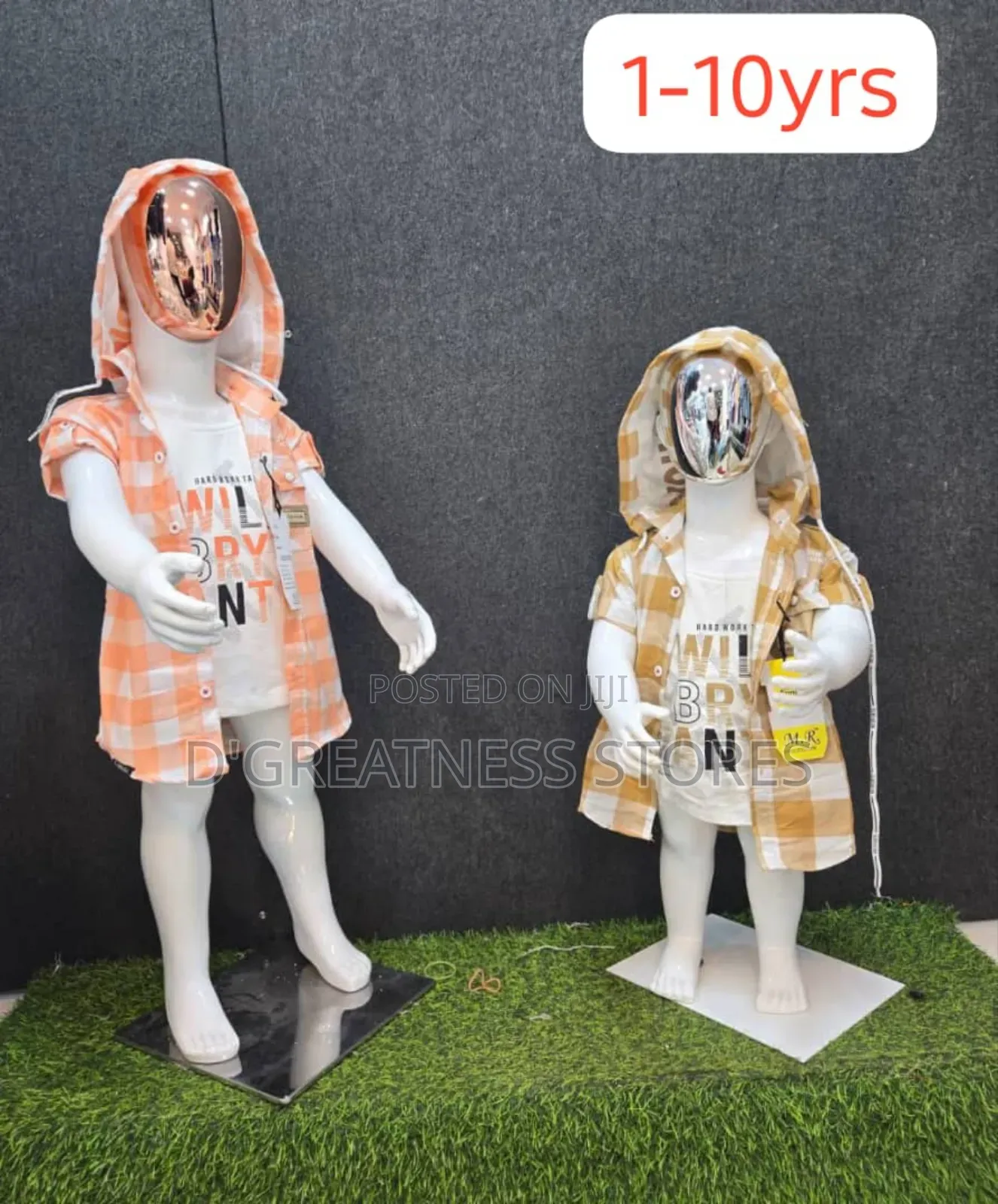 Checked Hoody Boys Shirts ( 1yr -10yrs )