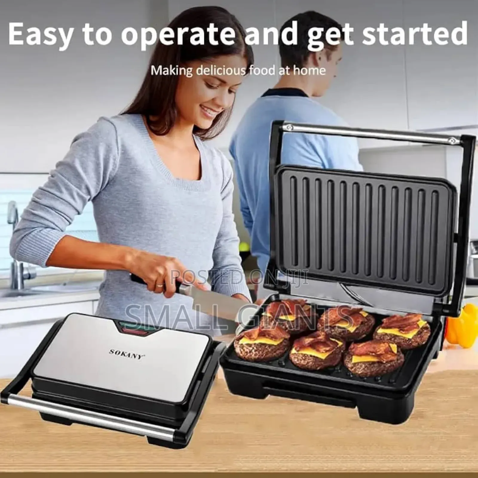 Sokany Sk-223 750w Electric Panini Press Grill Maker