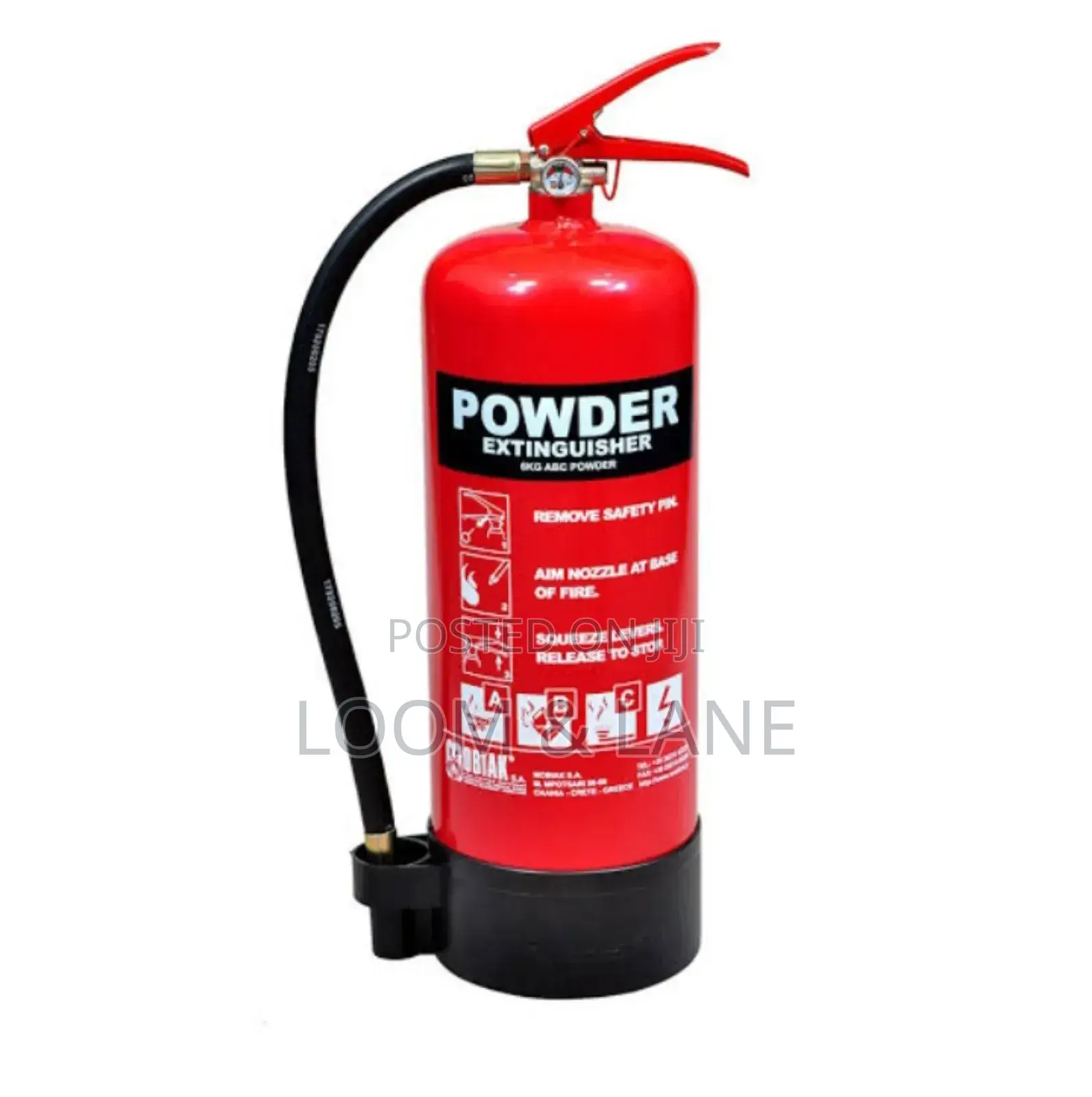 Powder Fire Extinguisher 6kg Capacity Brand New With Pipe