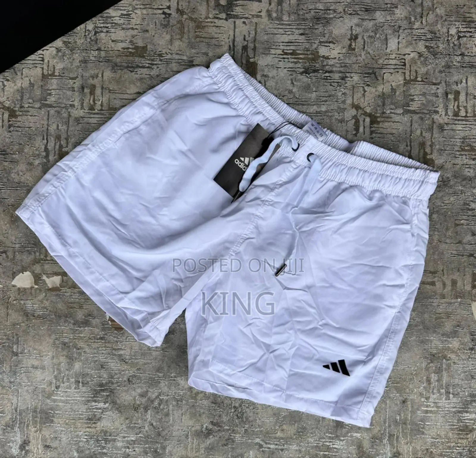 Adidas Swim Shorts. Green, White