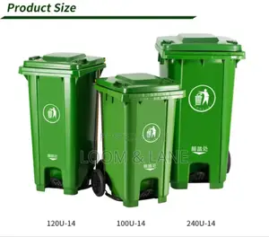 Industrial Waste Bin / Dustbin With Wheels-120l