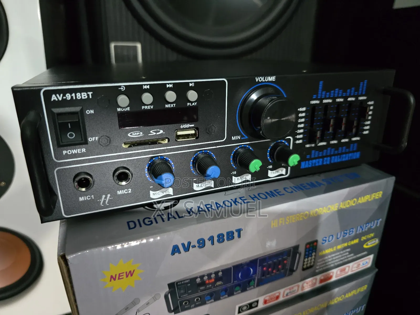 Bluetooth,Usb,Fm Amplifier ,Graphic Eq,Pre Out,Led Display