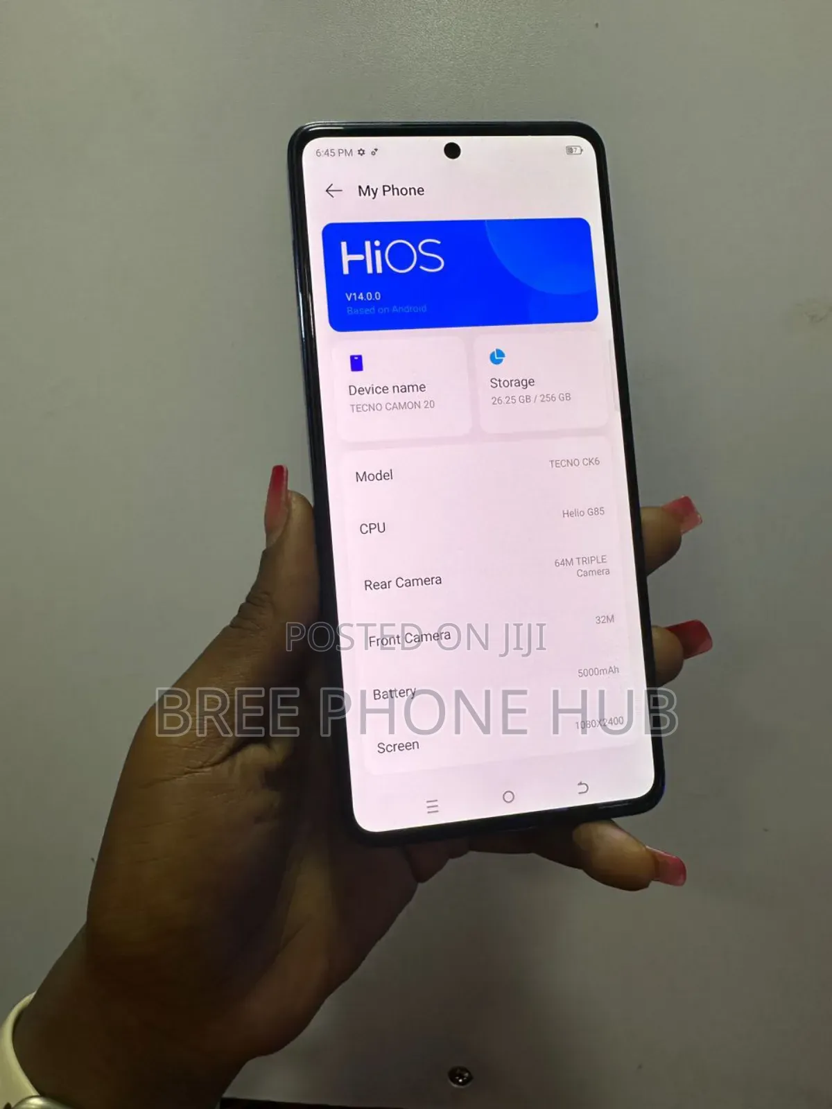 Tecno Camon 20 256 GB Blue