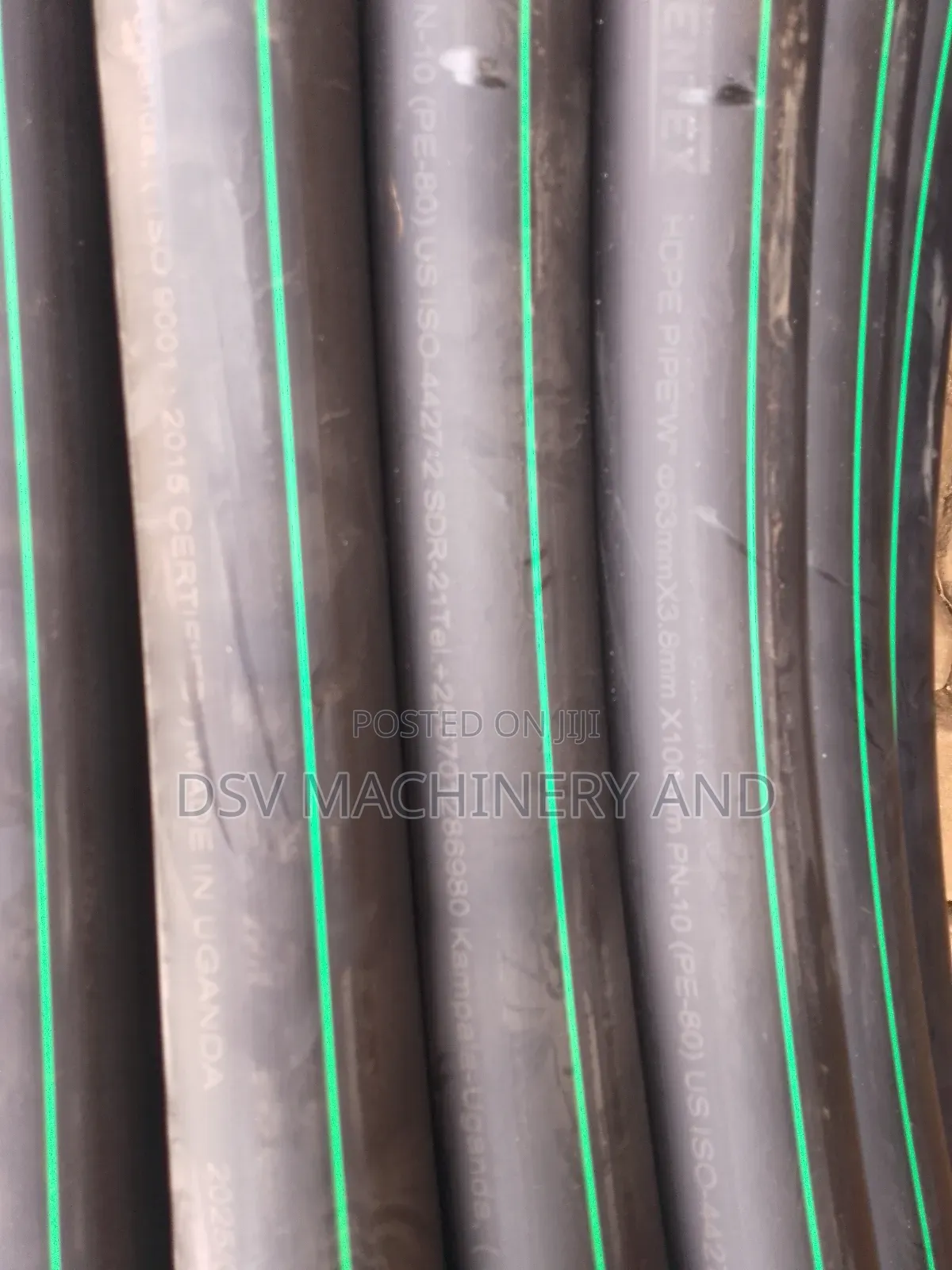 2"/ 2 Inches High Density Pipes 100metres Long