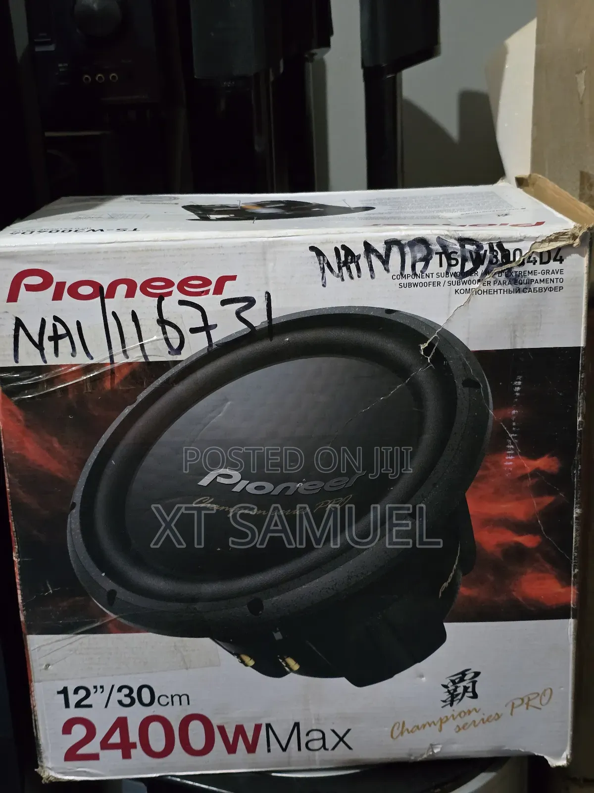 12" Pioneer Champion Series Pro Ts-W3004d4 2400w Dual Coils