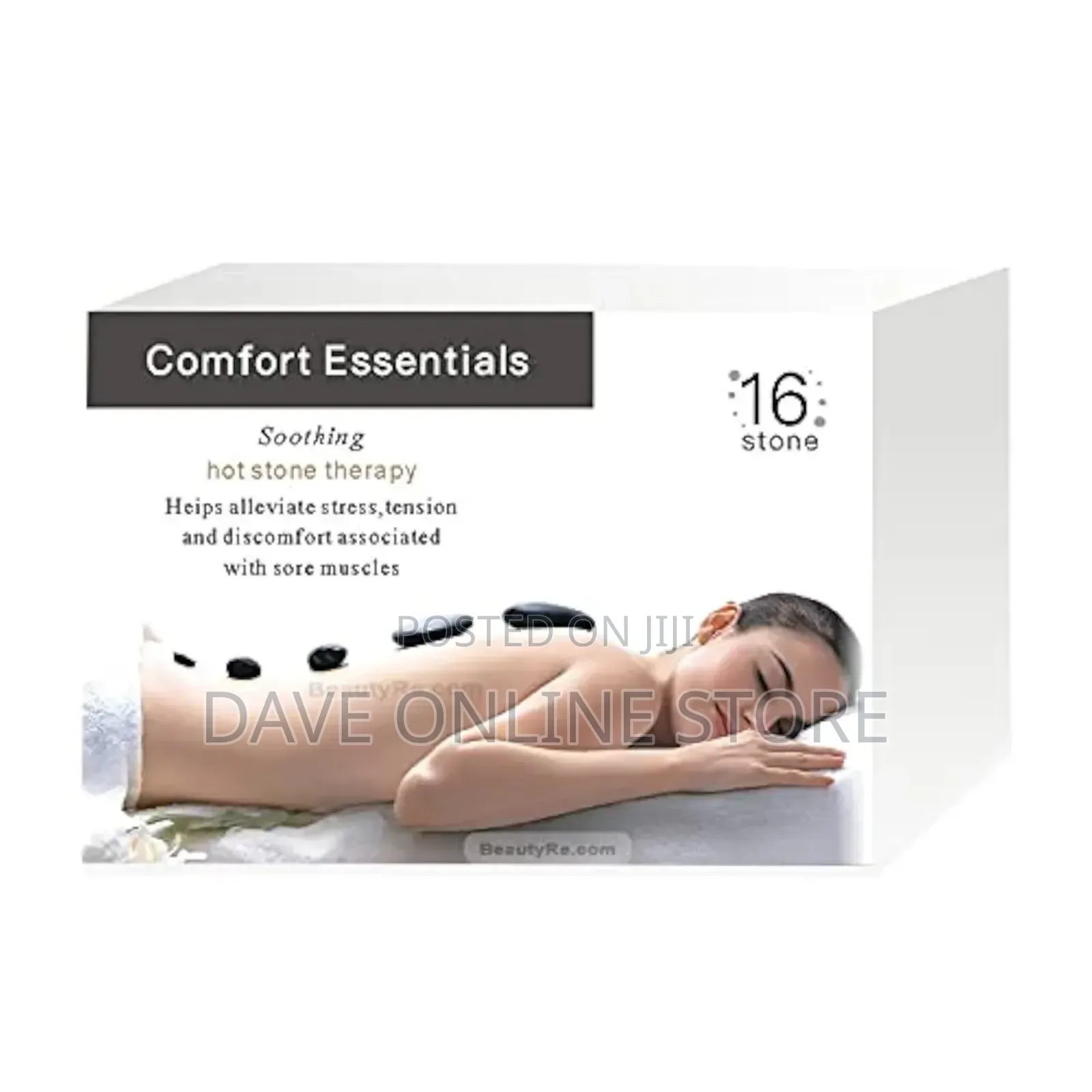 Comfort Essential Hot Stone Set Massage Therapy 16pcs/Box