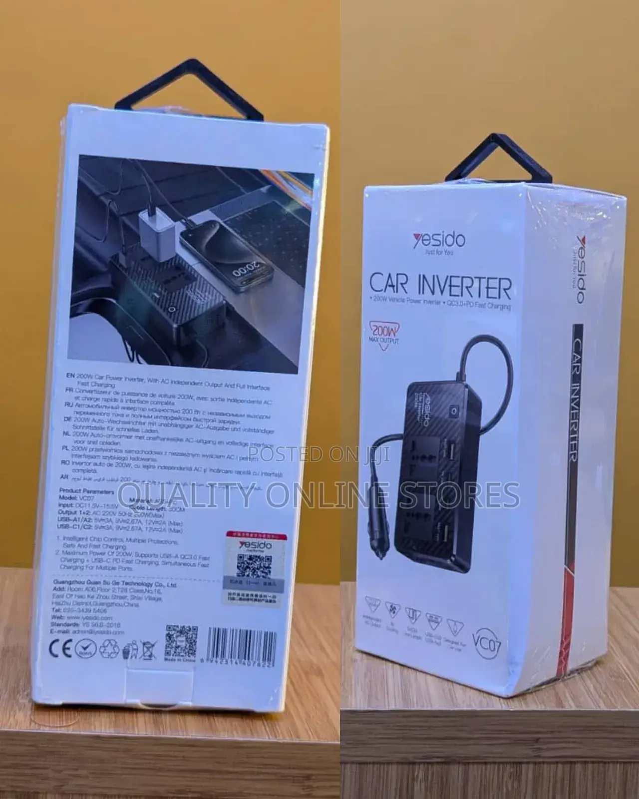 Brand Yesido Car Adapter