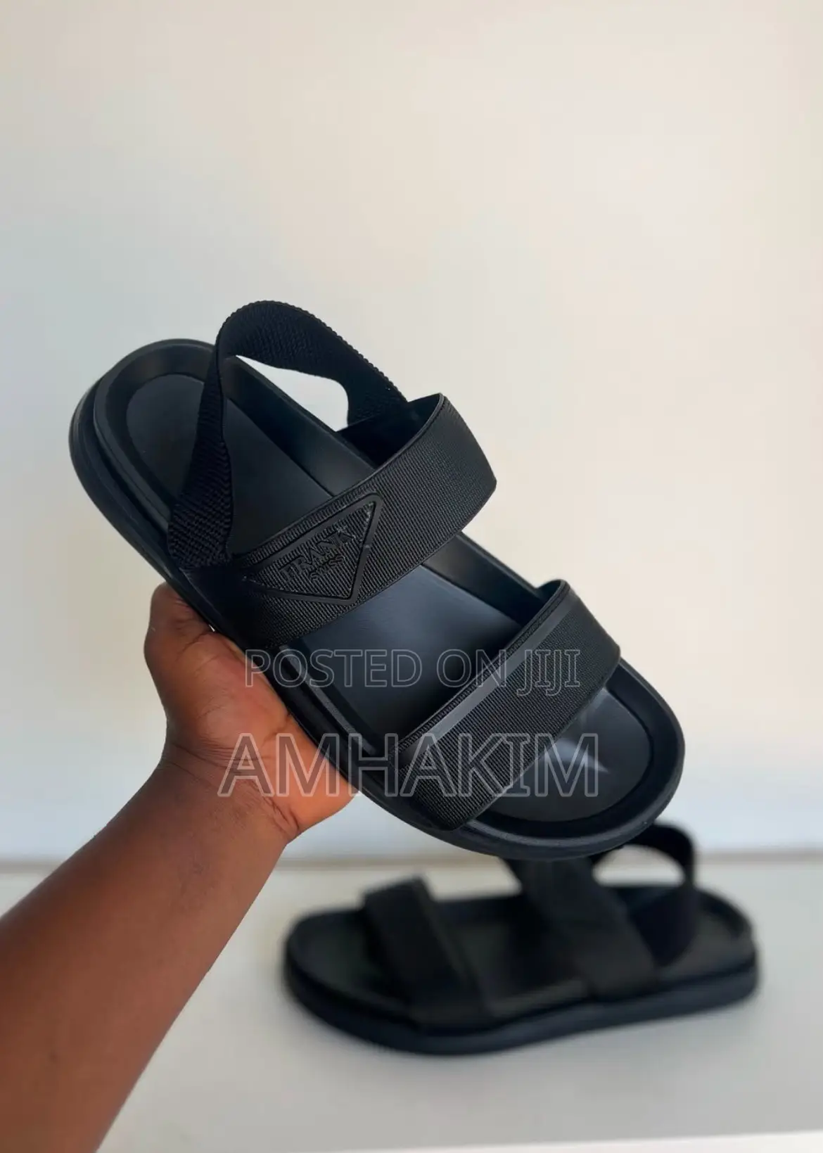 Classic Men's Comfortable Designer Prada Sandals in Stock