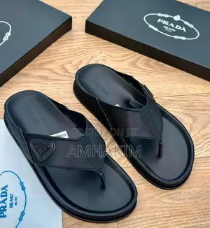 Classic Men's Comfortable Designer Prada Sandals in Stock
