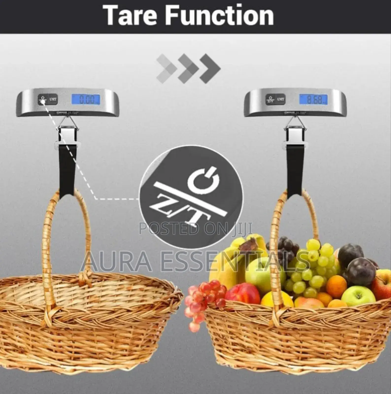 Digital Travel Luggage Scale, Max Weight 50kg