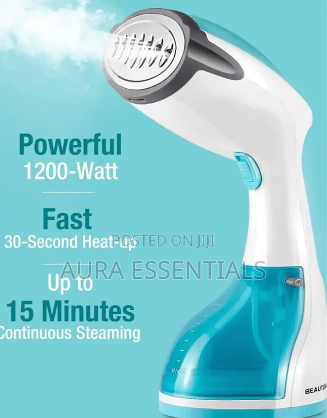 Handheld Garment Steamer With Removable Water Tank