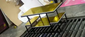 Golden Laminated Center Table