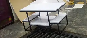 White Laminated Center Table