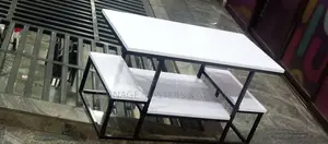 White Laminated Center Table