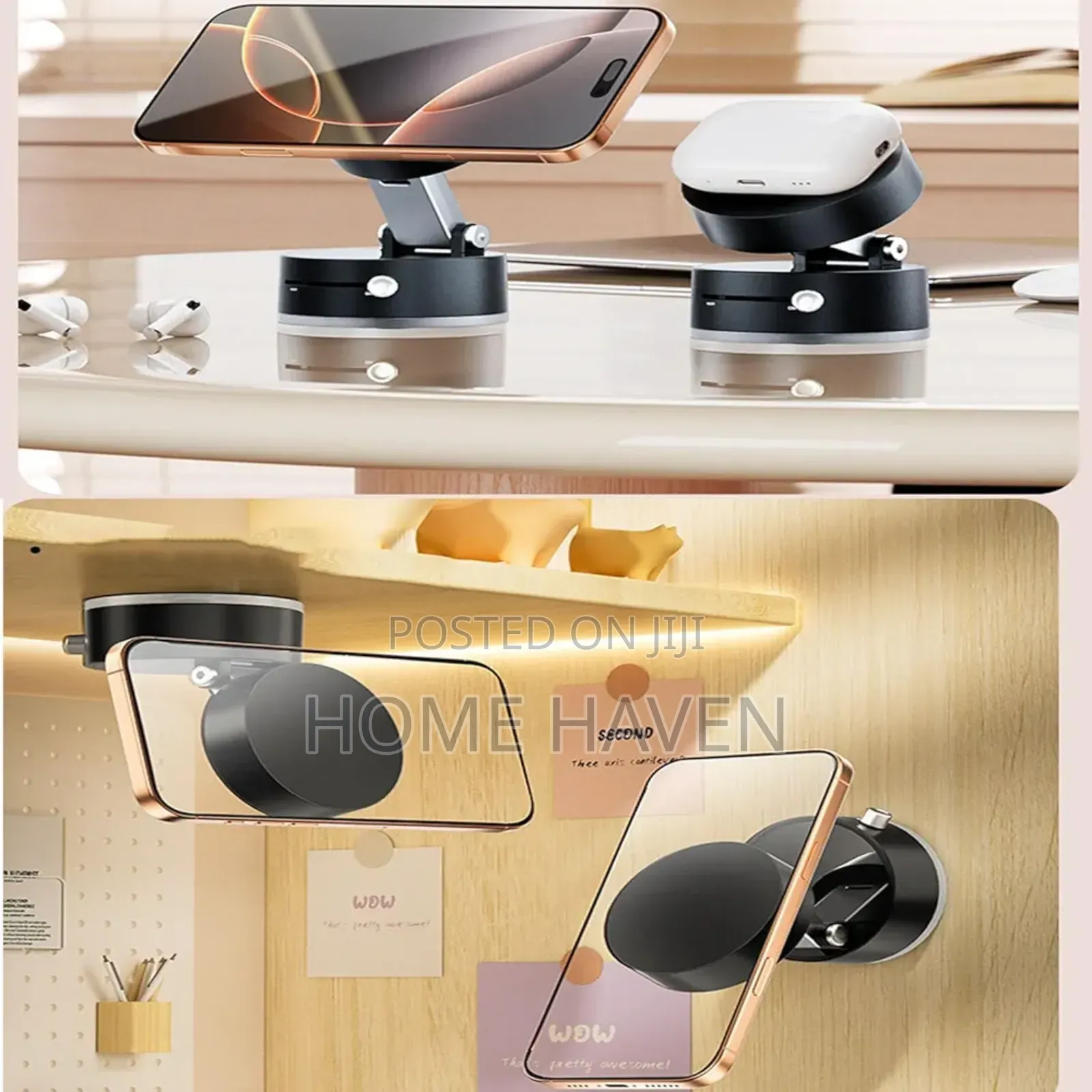 360° Magnetic Vaccum Car Phone Holder