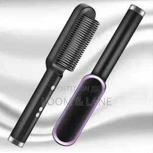 2-in-1 Electric Hair Straightener, Comb, Cutler PTC Heating