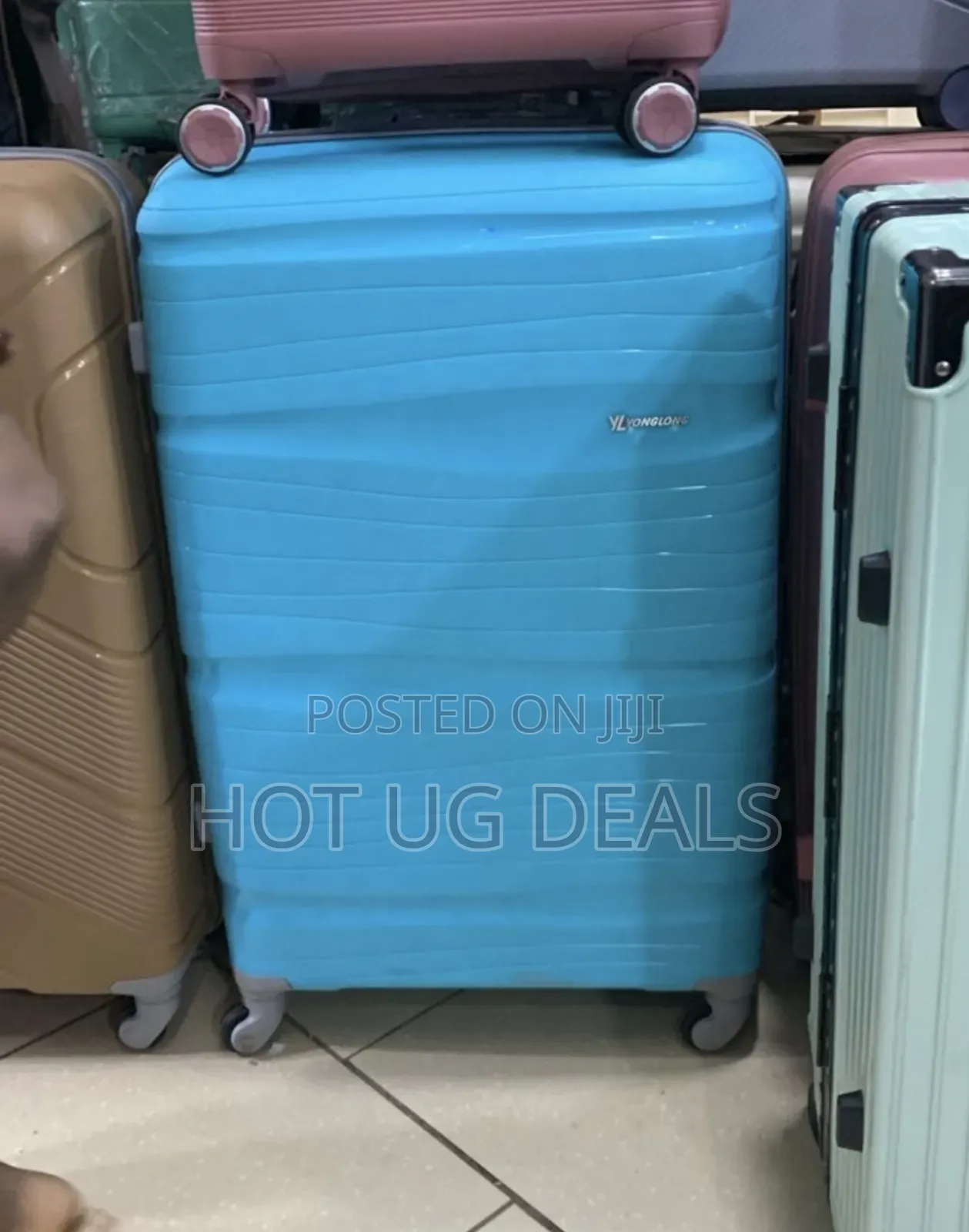 Large Size Waterproof Rubber Plastic Travel Suitcase - Vary