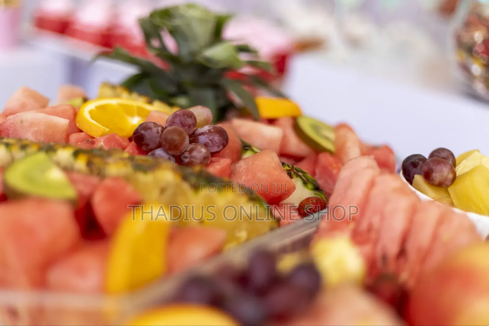 Fruits, Cakes and Juice Dessert Tabl3s Also Catering