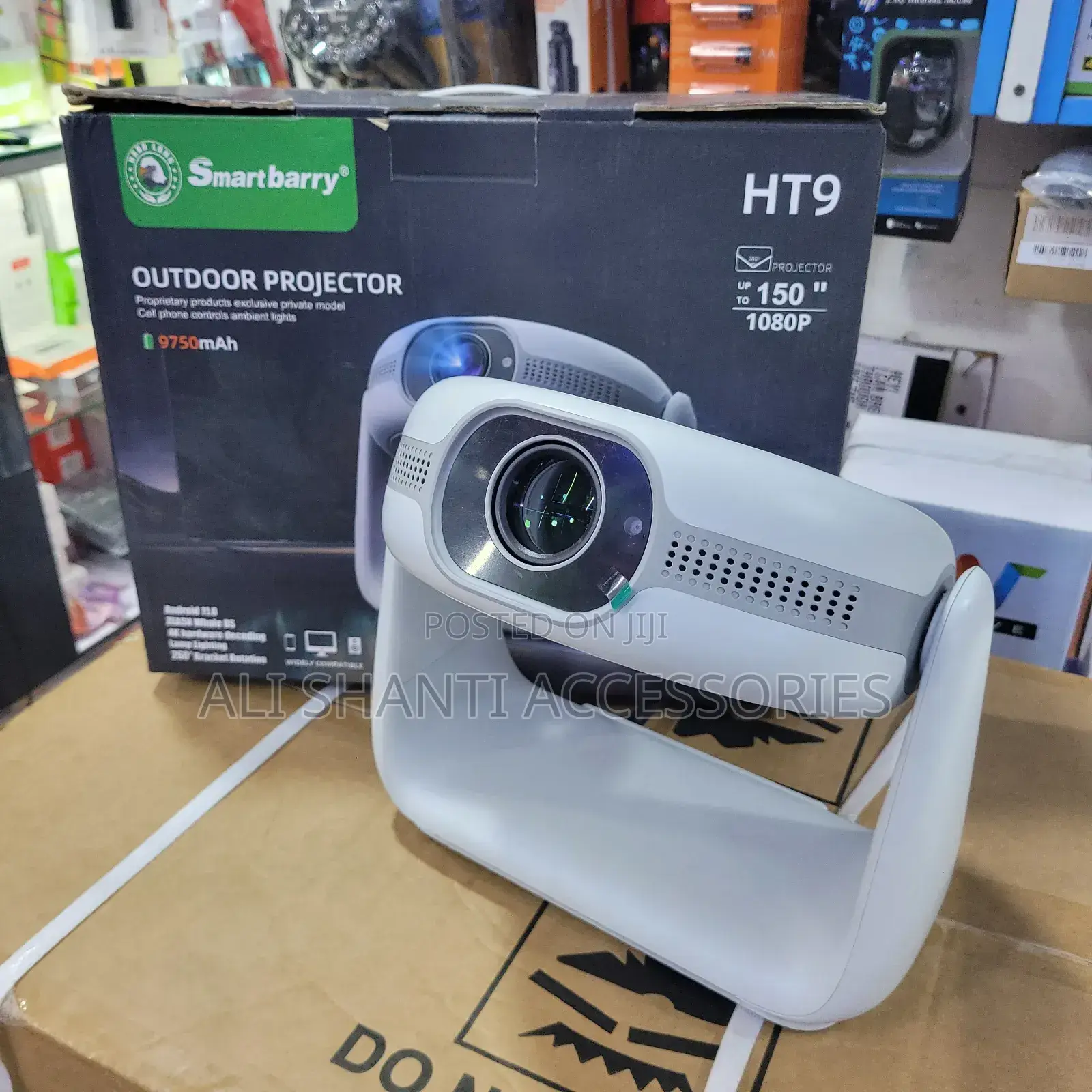 Projector Rechargeable Ht9, Smartbarry Outdoor Projector