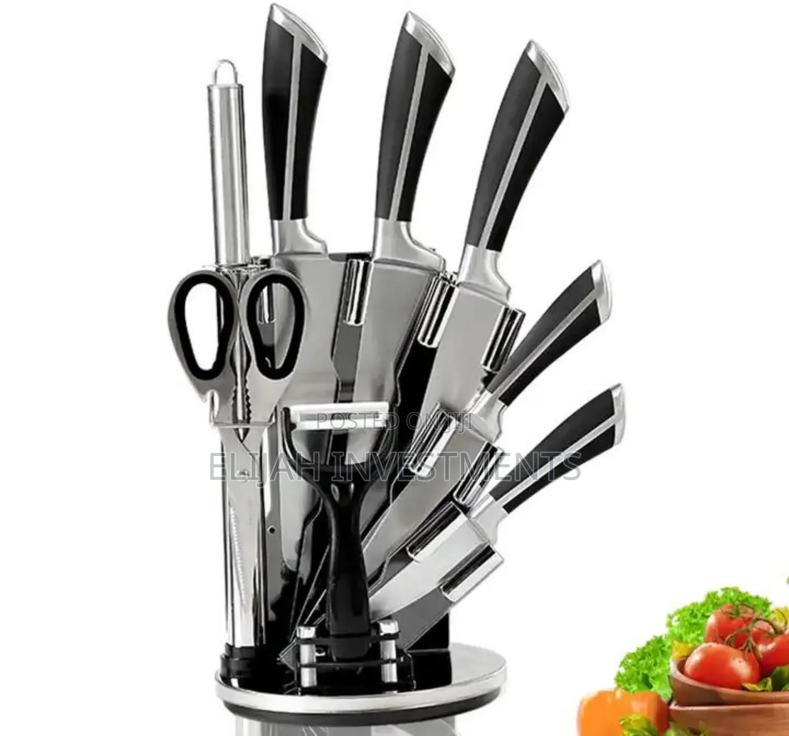 9 Pieces Kitchen Knife Sets