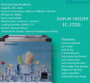 Hisense 270l Icecream Display Freezer Fc-27dd