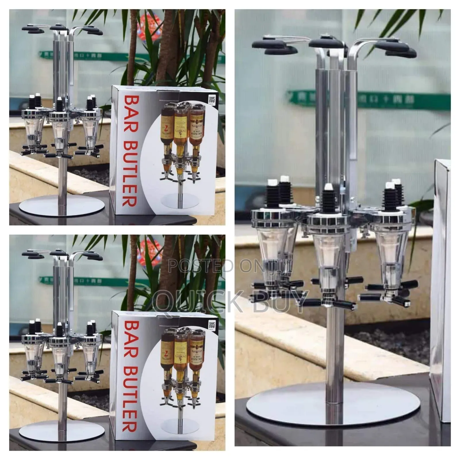 New 6 Bottle Holder Bar Butler
