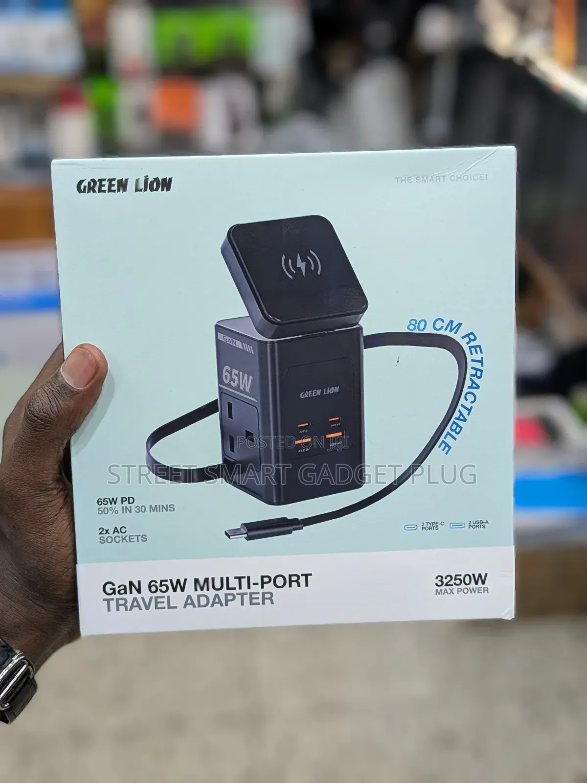 Green Lion 65watts Multi Port Travel Adapter