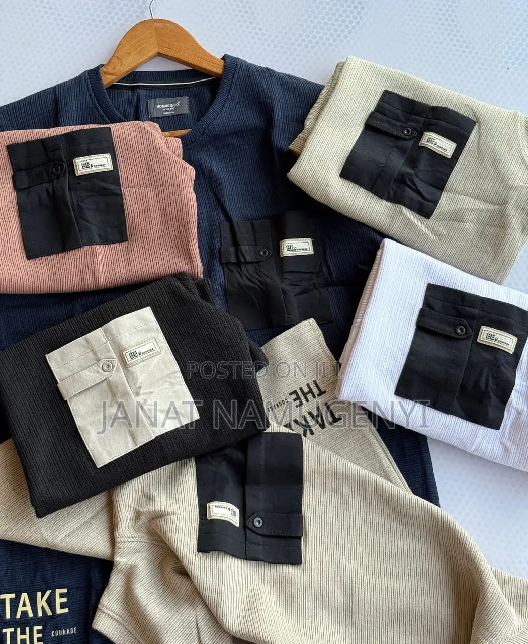 Round Neck Tshirts With Pockets