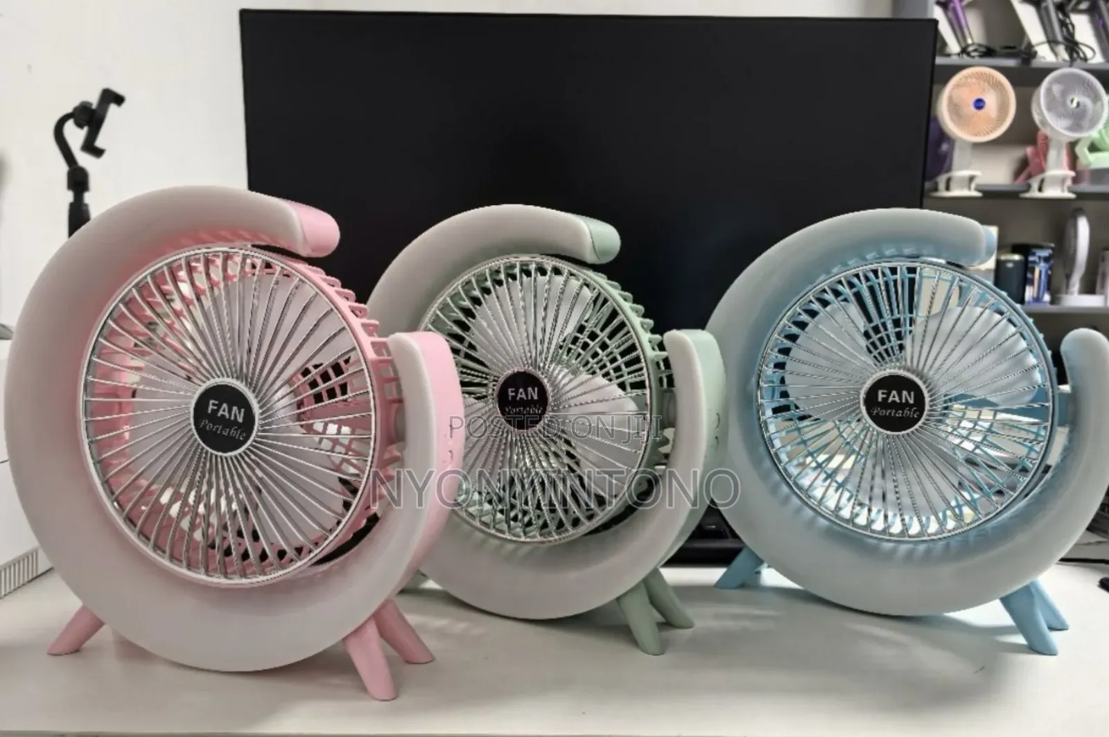 Rechargeable Desk-Top Fan and Light