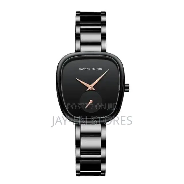 Plain Black Hannah Martin Watch