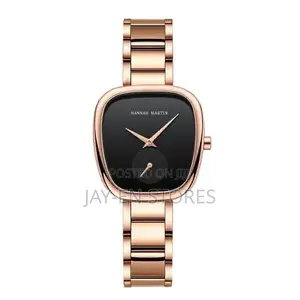 Rose Gold Hannah Martin Watch With Black Display