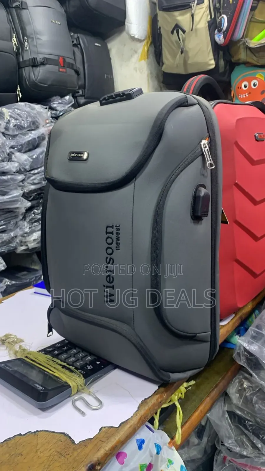 Wiersoon Business Laptop Backpack, Travel Backpack - Gray