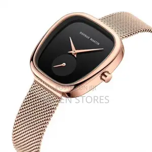 Hm Hannah Martin Golden Watch With Black Display