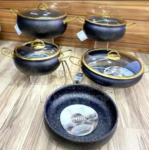 Sonifer 9-Piece Wear-Resistant Non-Stick Granite Cookware