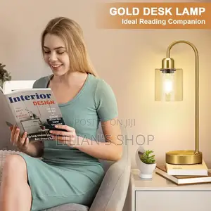 3-Ways Dimmable Gold Table Lamp