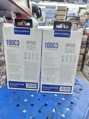 Colouration" Brand 10000mah Power Bank, Model: F01,