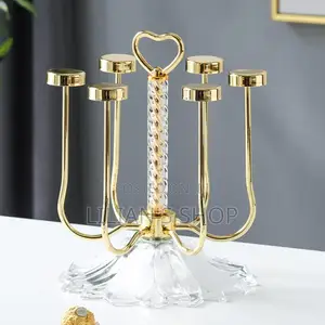 Gold/Silver Upside-Down Glass Holder