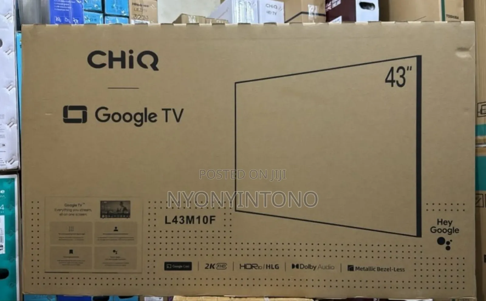 Chiq 43" Smart Android Tv With Bluetooth and Free to Air