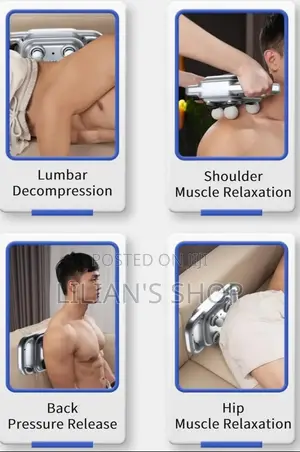 4 Head Massager, Deep Tissue Massage Gun