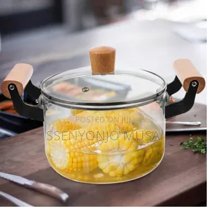 Glass Pot With Wooden Handle 5.0l