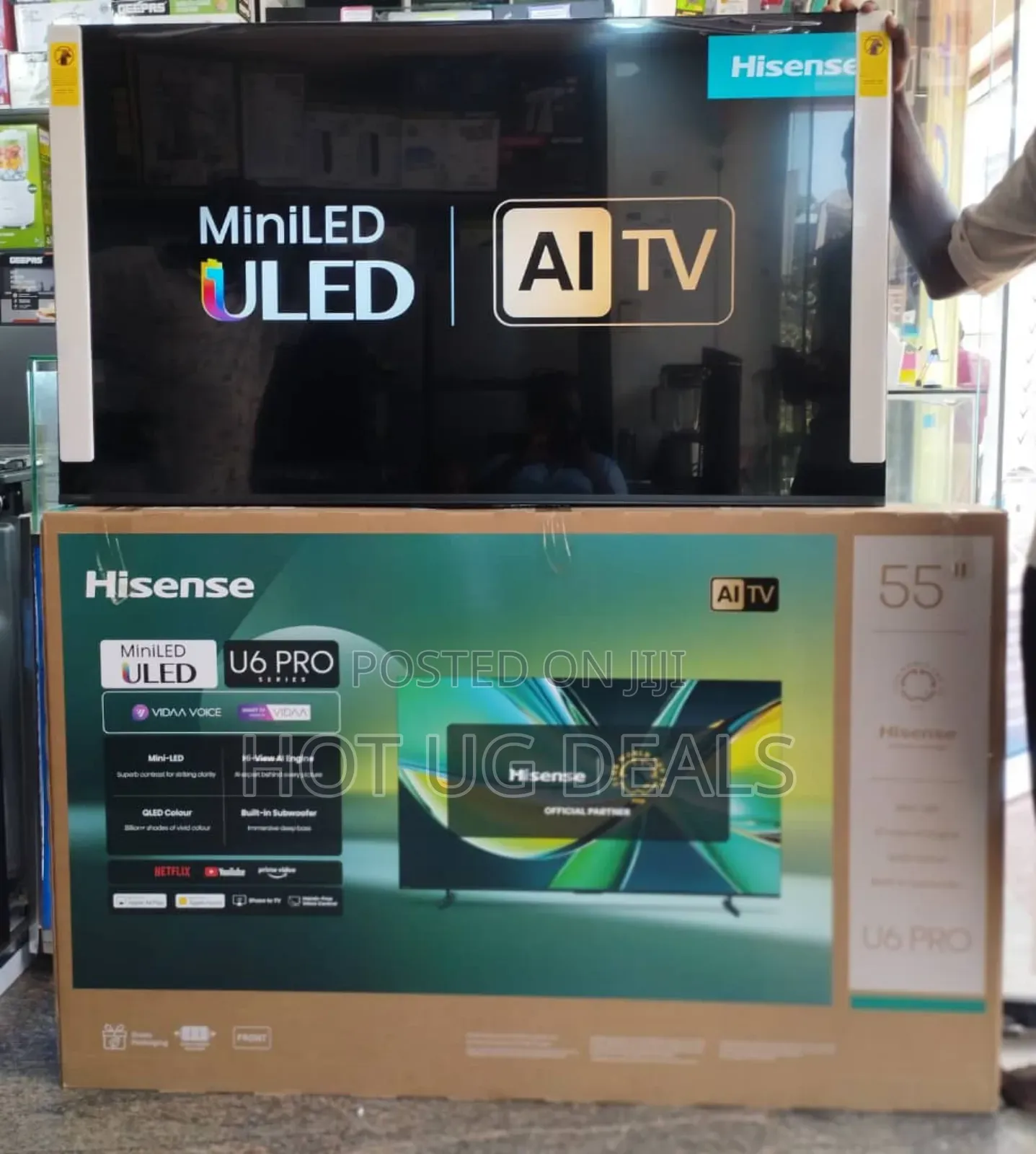 Hisense 55 Inch U6 Pro Mini-led Uled Uhd 4k Smart Vidaa Tv