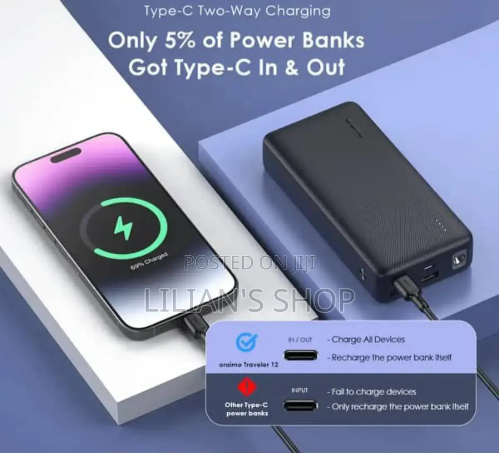 Oraimo Traveler 12 20000mah 12w Power Bank