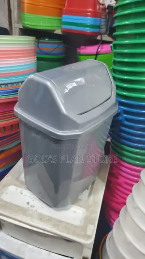 Gray Plastic Dust Bins