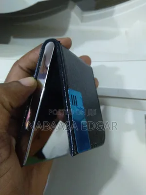 Metallic and Leather Card Holder