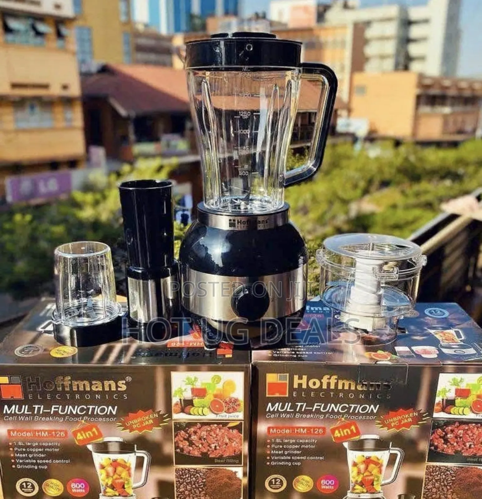 Hoffmans 4 In 1 Blender With Grinder Juicer, Food Processor
