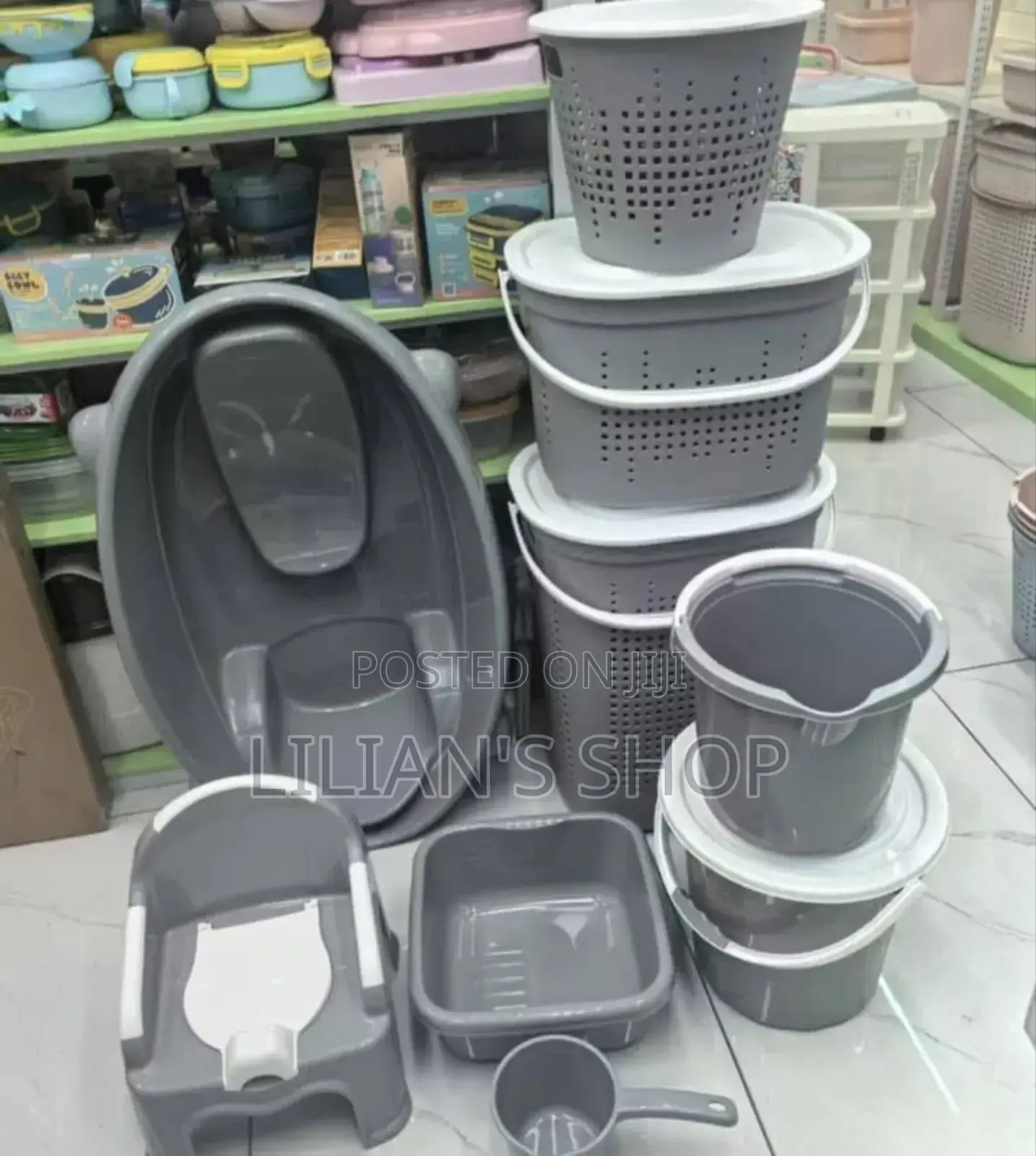 Baby Bath Set With Laundry Baskets