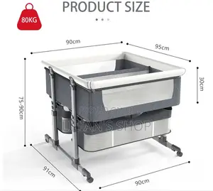 Twin Bassinet Fot Infant, Bedside Crib for 2 Babies