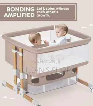 Twin Bassinet Fot Infant, Bedside Crib for 2 Babies
