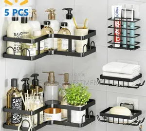 Storage Right Corner Shower Caddy 5 Pieces
