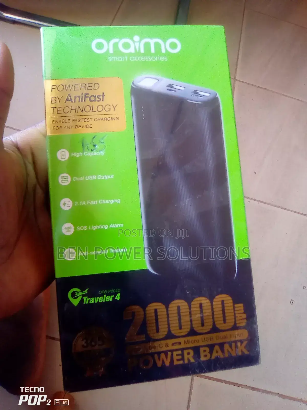 20000mah Oraimo Power Bank